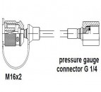 Measuring Systems, M16x2 – test hose - gauge connector G 1/4 