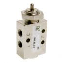 Mechanical and manual command valves, 100 Series, (105 Series﻿) Miniature valves 3/2, 5/2 - M5 